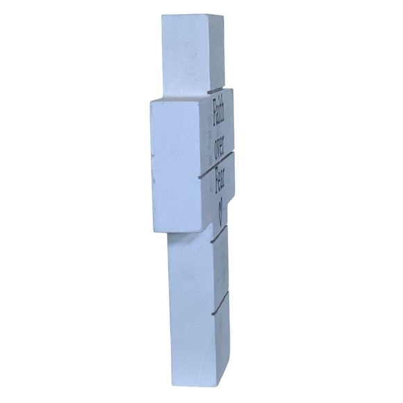 Cross Wall Decor Hanging or Freestanding Religious Home Decor Gift White Black - Picture 6 of 16